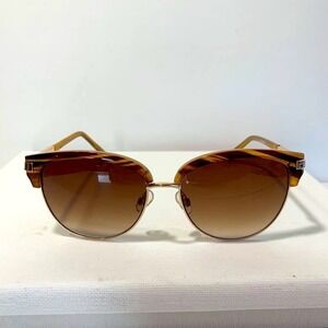NWOT gold and tortoise sunglasses club master